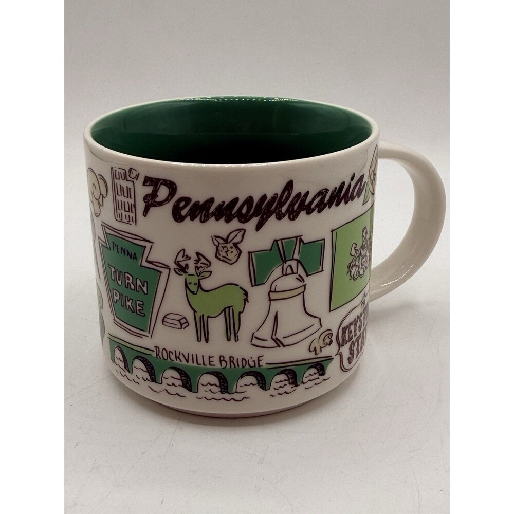 Starbucks Pennsylvania Been There Series 14oz Coffee Mug Liberty Bell Phil 2017
